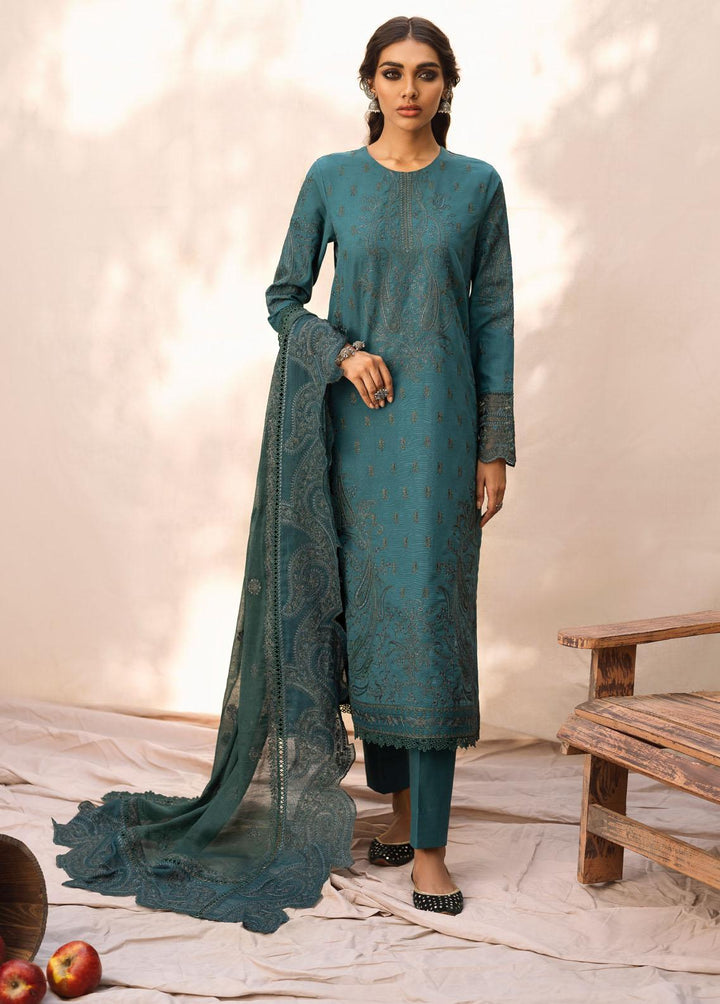 Riwayat By Iznik Embroidered Khaddar Suits Unstitched 3 Piece IZ22RK RC-11 Zaib - Winter Collection