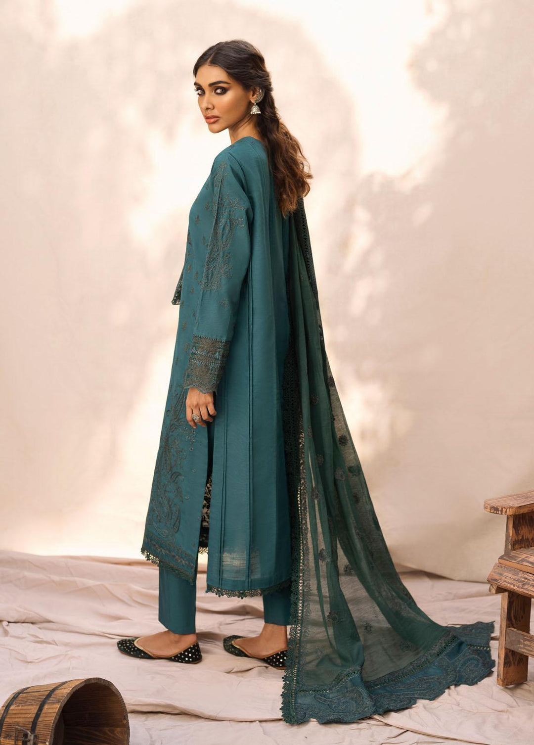 Riwayat By Iznik Embroidered Khaddar Suits Unstitched 3 Piece IZ22RK RC-11 Zaib - Winter Collection