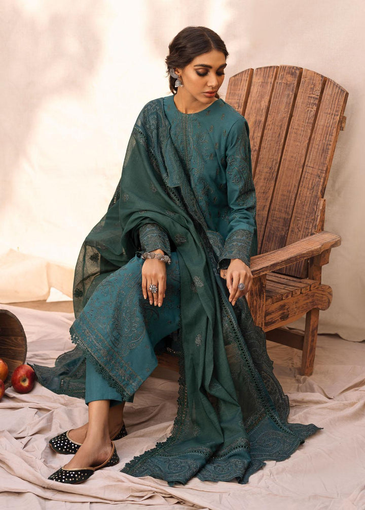 Riwayat By Iznik Embroidered Khaddar Suits Unstitched 3 Piece IZ22RK RC-11 Zaib - Winter Collection