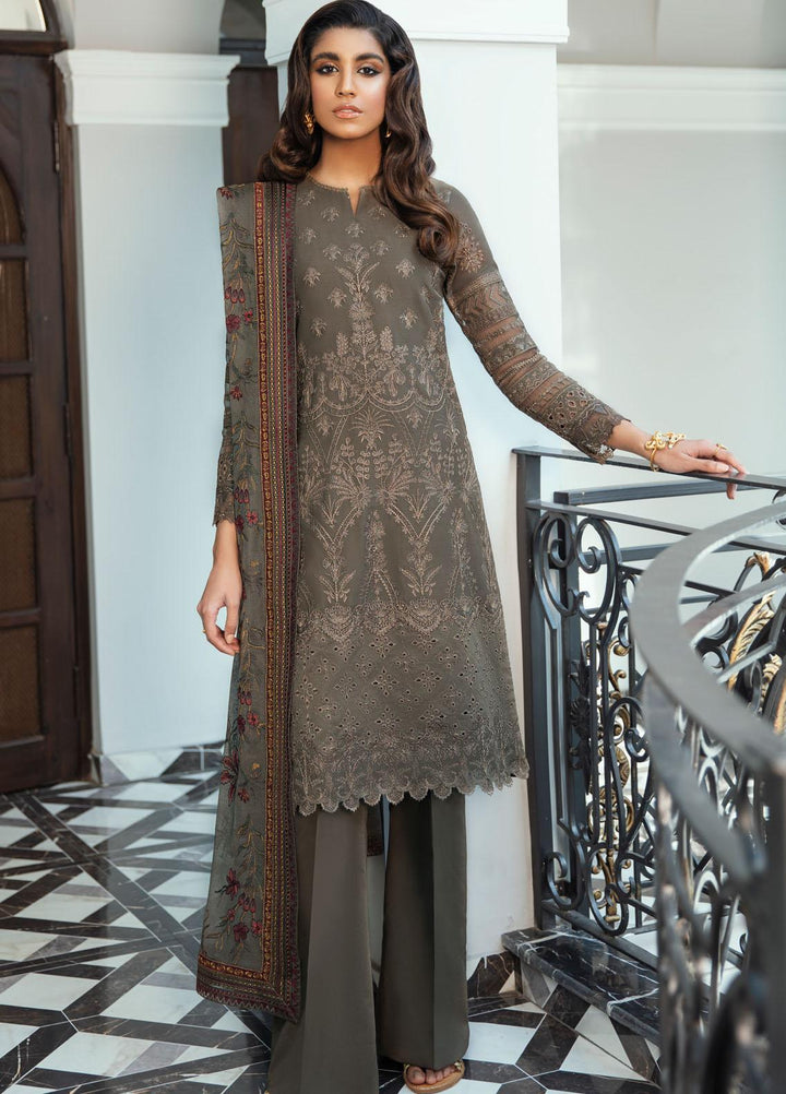 Iznik Embroidered Lawn Suits Unstitched 3 Piece IZ22SV 01 Pebble - Luxury Collection