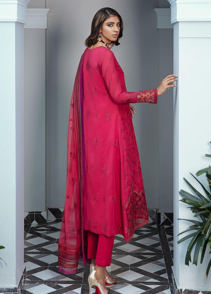 Iznik Embroidered Lawn Suits Unstitched 3 Piece IZ22SV 06 Pink floyd - Luxury Collection