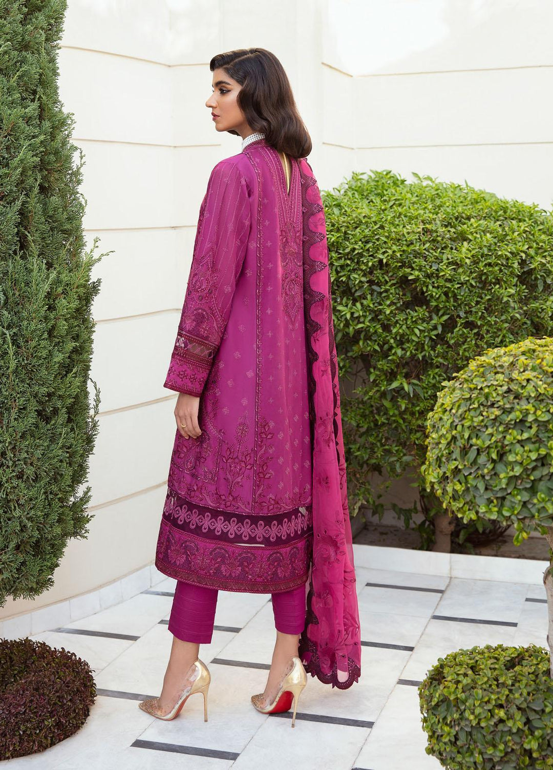 Iznik Embroidered Lawn Suits Unstitched 3 Piece IZ22SV 08 Nerine lilly - Luxury Collection