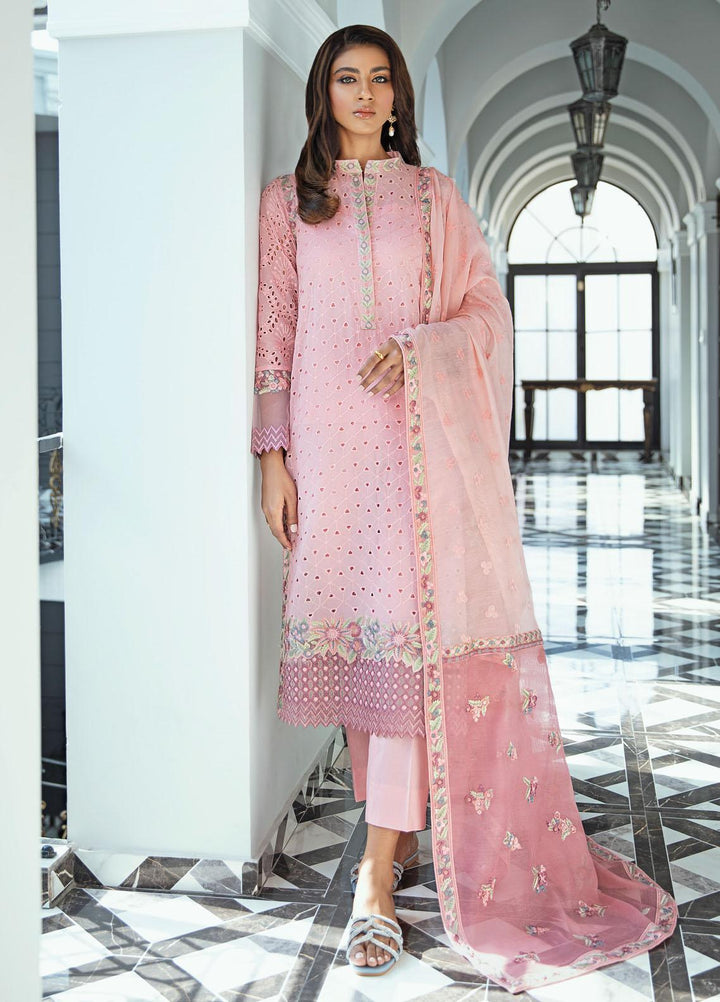 Iznik Embroidered Lawn Suits Unstitched 3 Piece IZ22SV 12 Sweet Akito - Luxury Collection