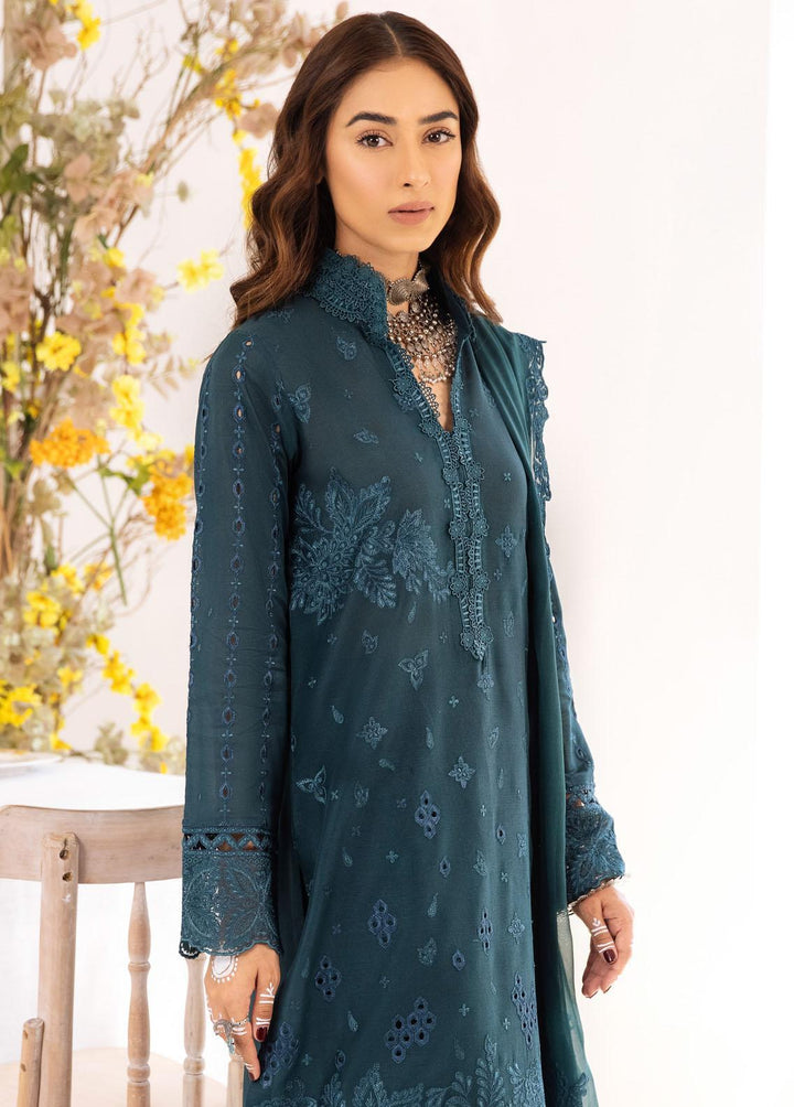 Iznik Embroidered Lawn Suits Unstitched 3 Piece IZ23E IE-03 Hushaima - Eid Collection
