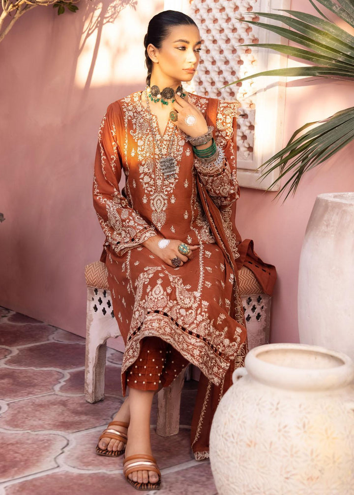Iznik Embroidered Lawn Suits Unstitched 3 Piece IZ23E IE-08 Abdar - Eid Collection