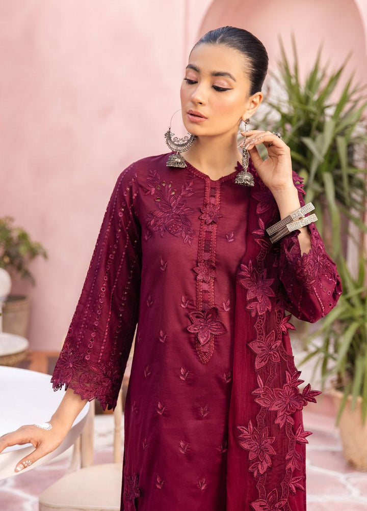 Iznik Embroidered Lawn Suits Unstitched 3 Piece IZ23E IE-09 Khustar - Eid Collection