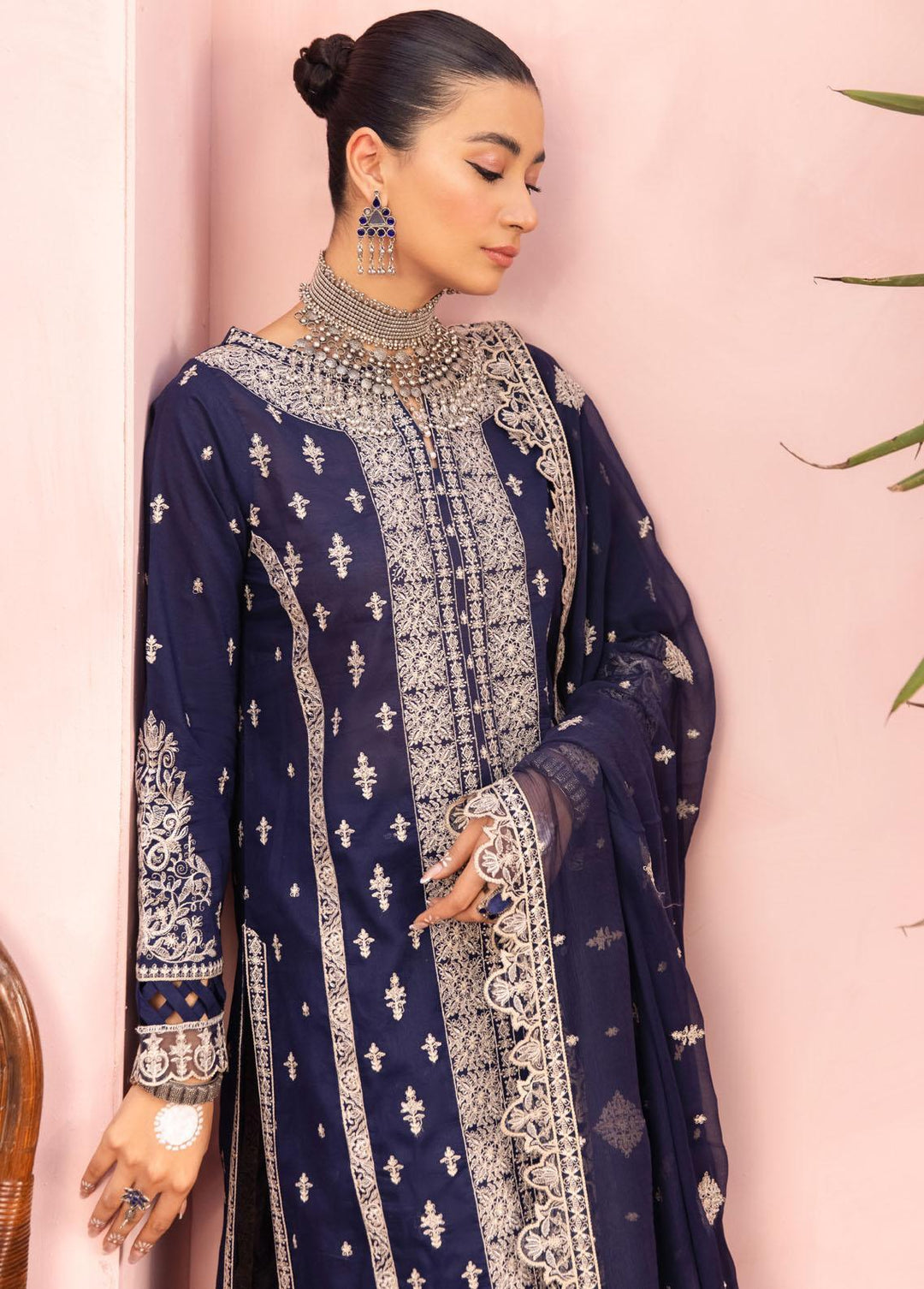 Iznik Embroidered Lawn Suits Unstitched 3 Piece IZ23E IE-11 Zaina - Eid Collection