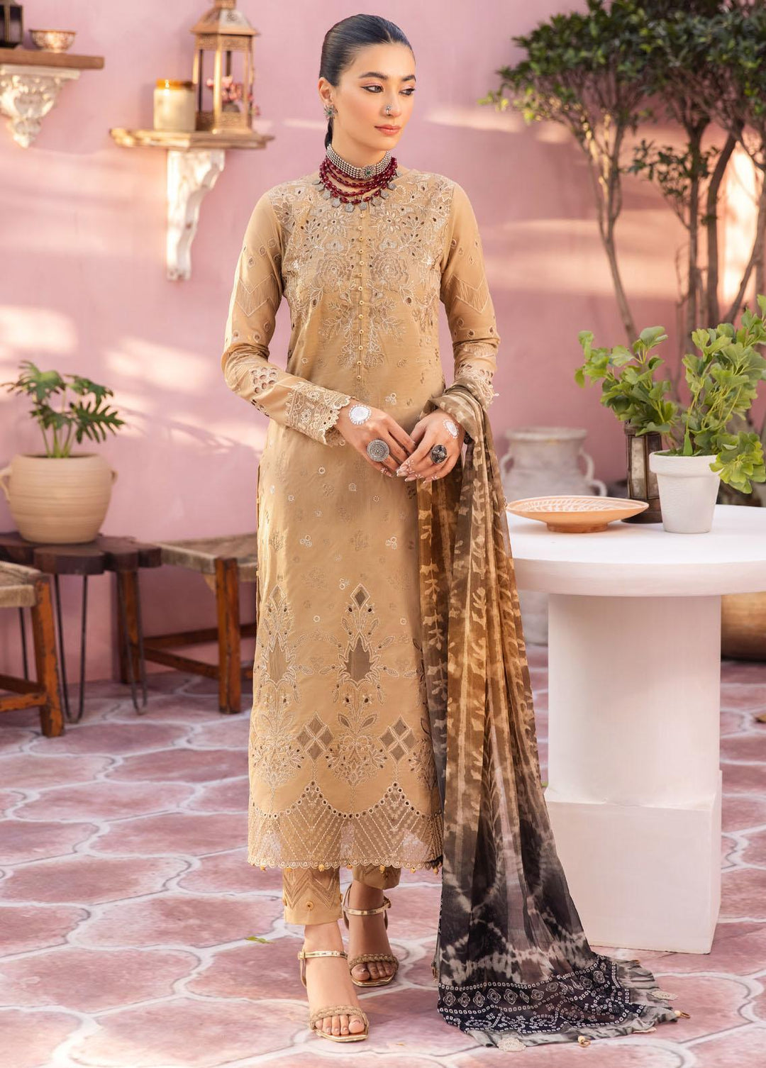 Iznik Embroidered Lawn Suits Unstitched 3 Piece IZ23E IE-12 Juman - Eid Collection