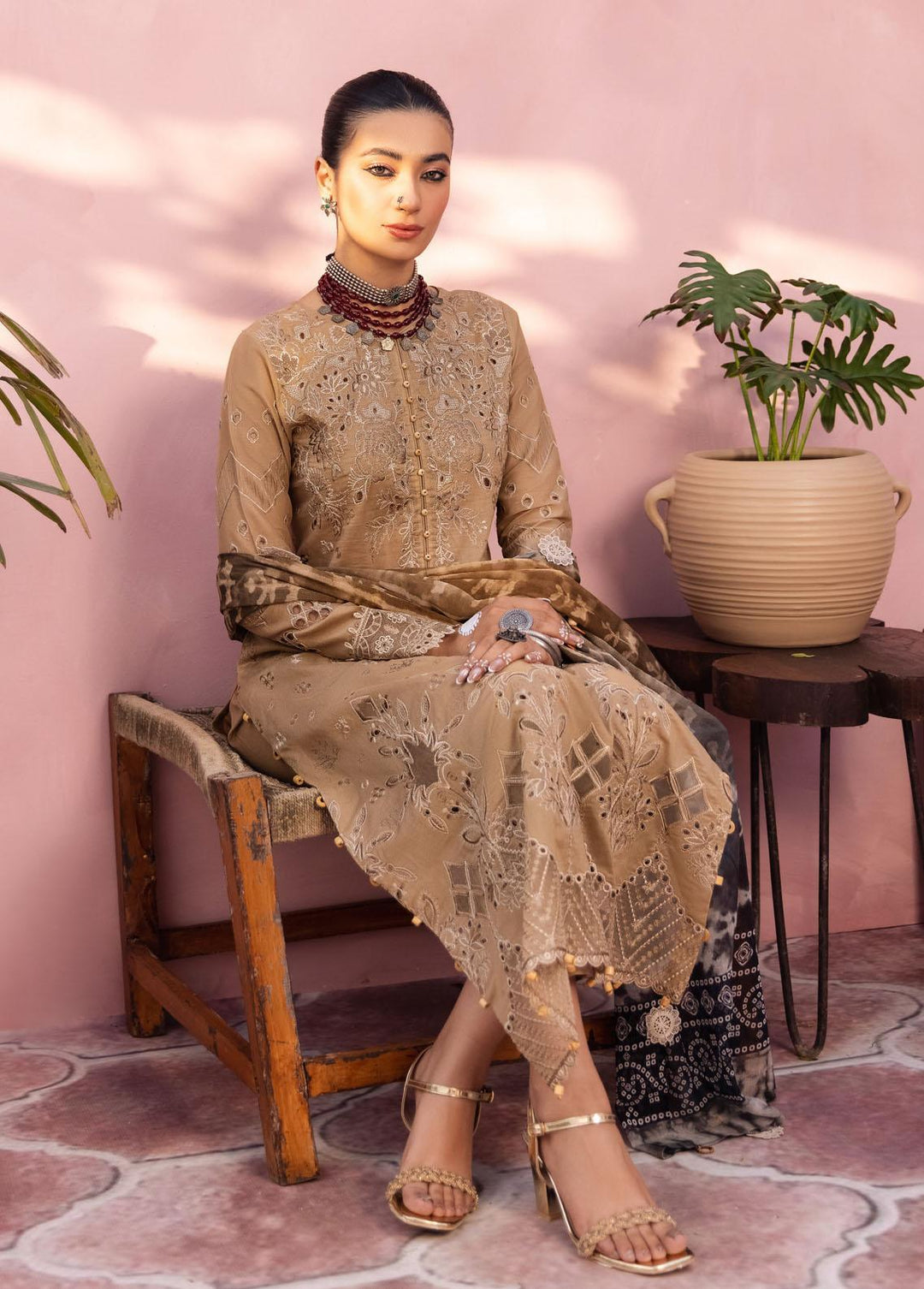 Iznik Embroidered Lawn Suits Unstitched 3 Piece IZ23E IE-12 Juman - Eid Collection