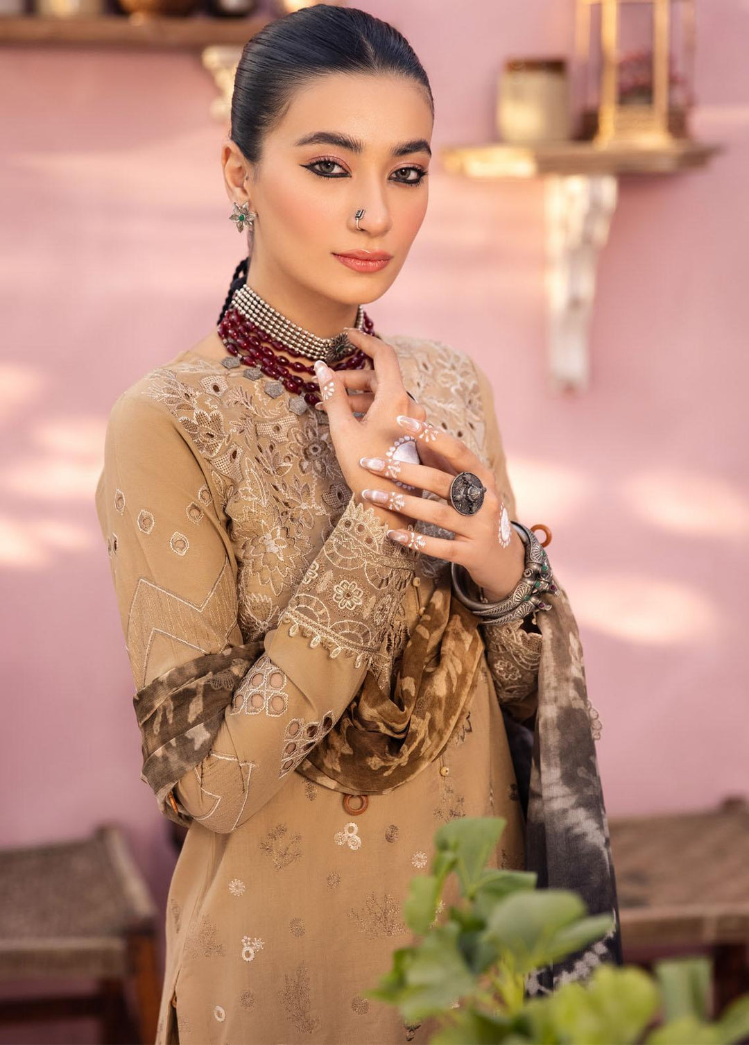 Iznik Embroidered Lawn Suits Unstitched 3 Piece IZ23E IE-12 Juman - Eid Collection