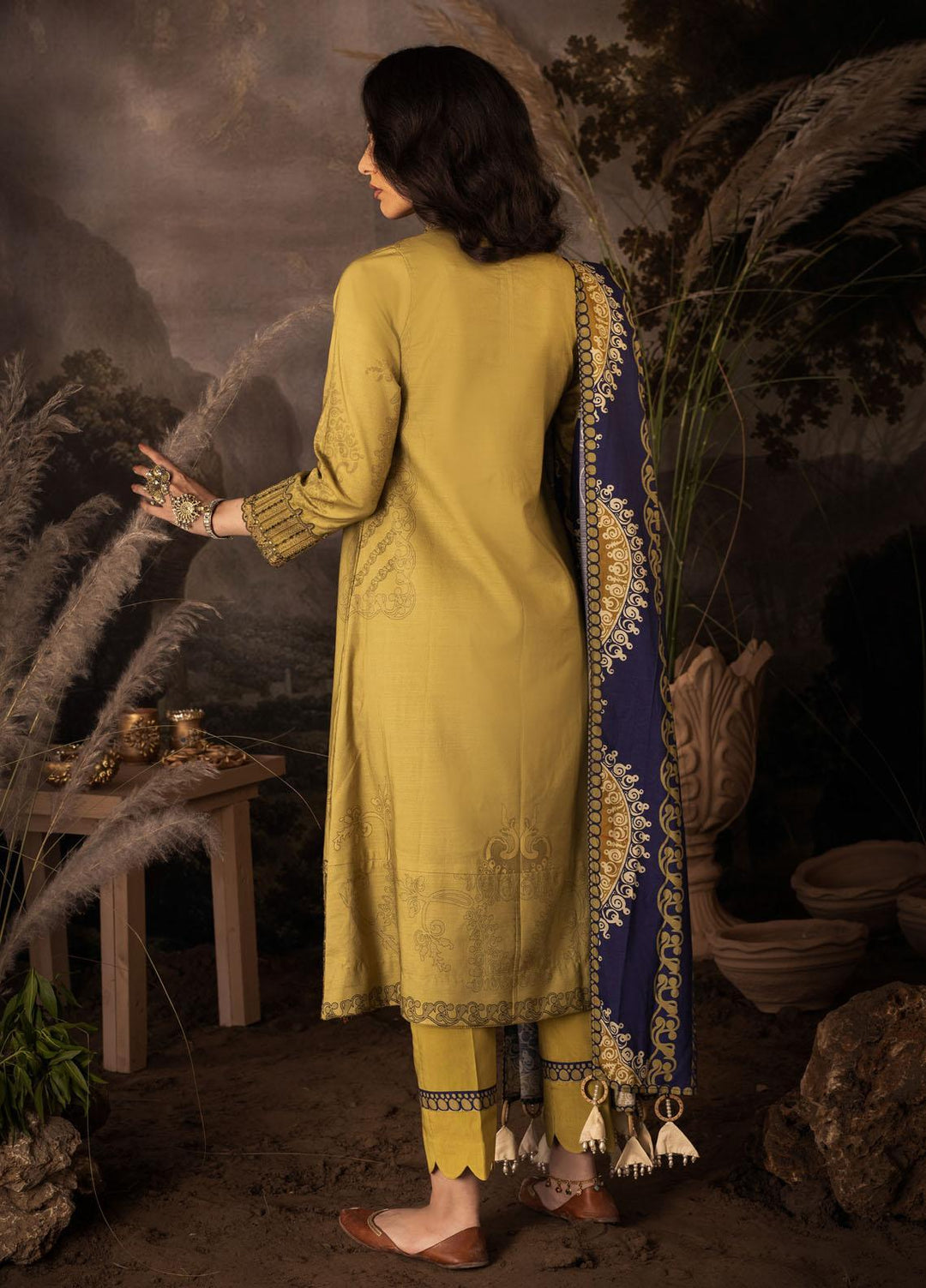 Iznik Embroidered Linen Suits Unstitched 3 Piece IZ21ZF ILC-01 Rauhah - Winter Collection