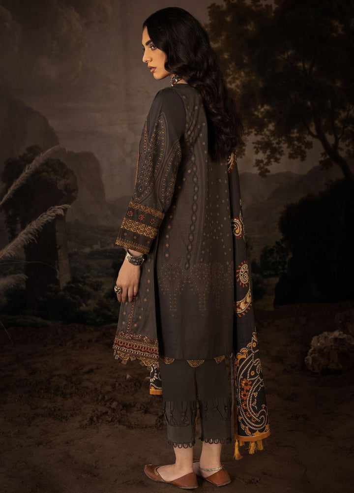 Iznik Embroidered Linen Suits Unstitched 3 Piece IZ21ZF ILC-02 Fawha - Winter Collection