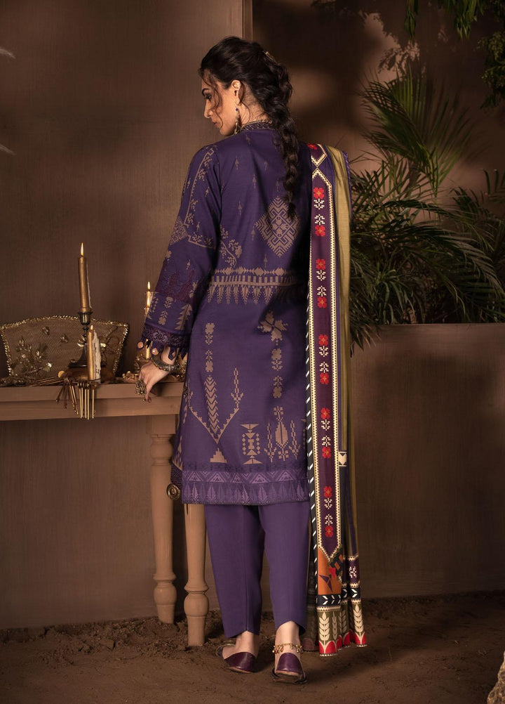 Iznik Embroidered Linen Suits Unstitched 3 Piece IZ21ZF ILC-05 Shajea - Winter Collection