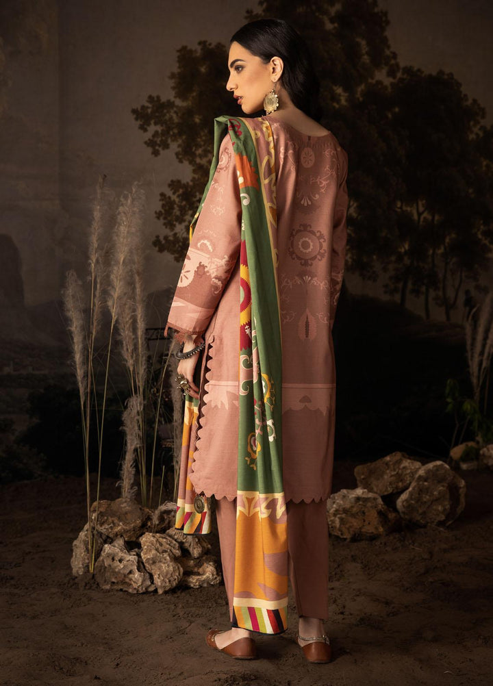Iznik Embroidered Linen Suits Unstitched 3 Piece IZ21ZF ILC-11 Roshni - Winter Collection