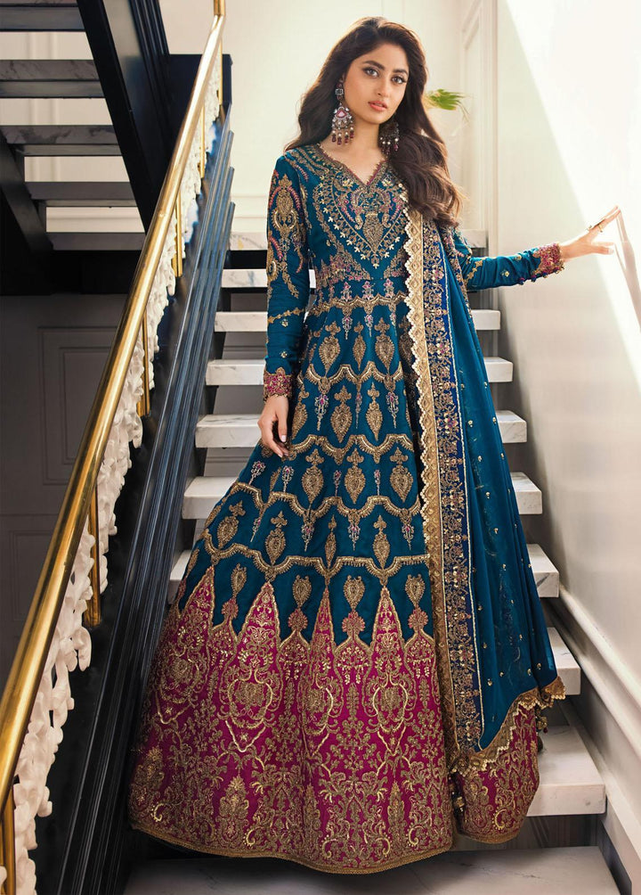 Jaan-e-Ada by Asim Jofa Embroidered  Suits Unstitched 3 Piece AJ22JA AJSE-01 - Luxury Collection
