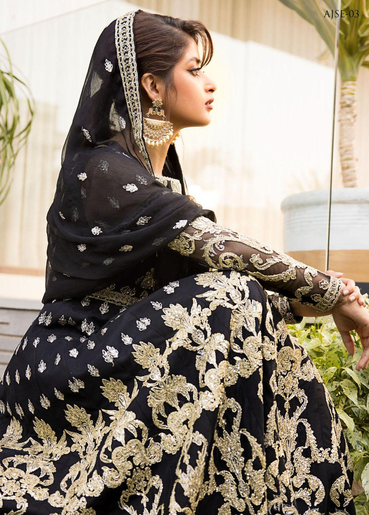 Jaan-e-Ada by Asim Jofa Embroidered  Suits Unstitched 3 Piece AJ22JA AJSE-03 - Luxury Collection