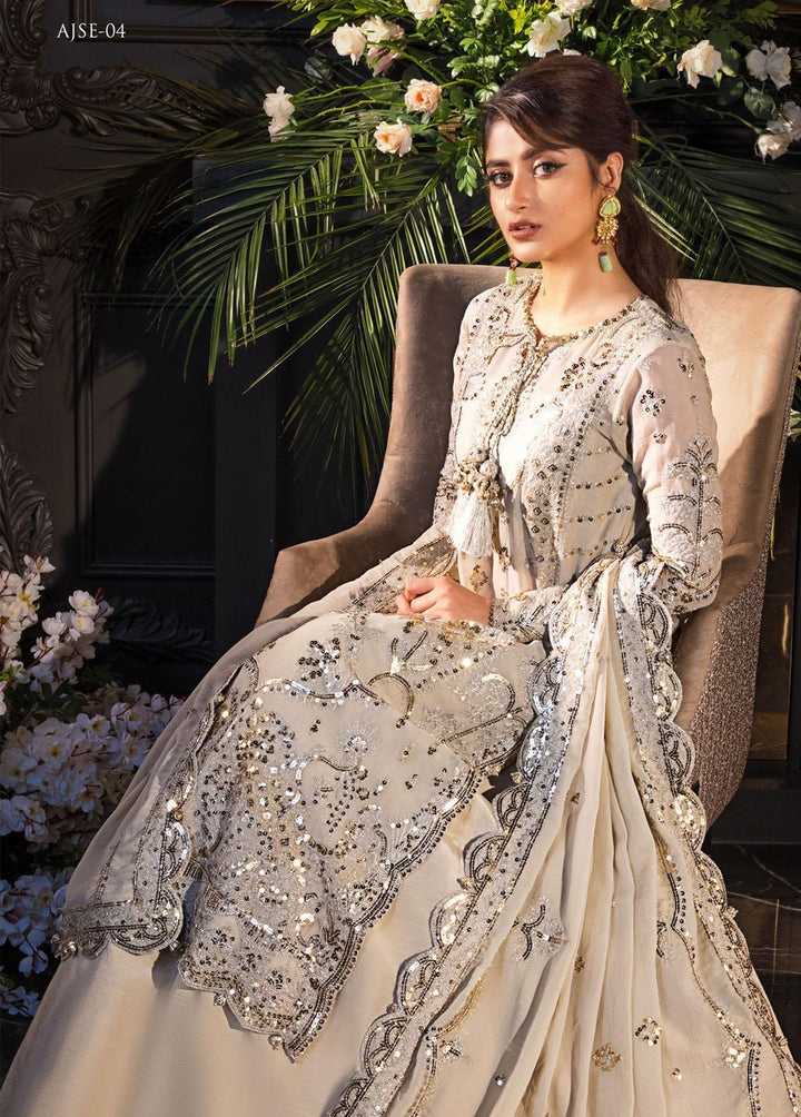 Jaan-e-Ada by Asim Jofa Embroidered  Suits Unstitched 3 Piece AJ22JA AJSE-04 - Luxury Collection