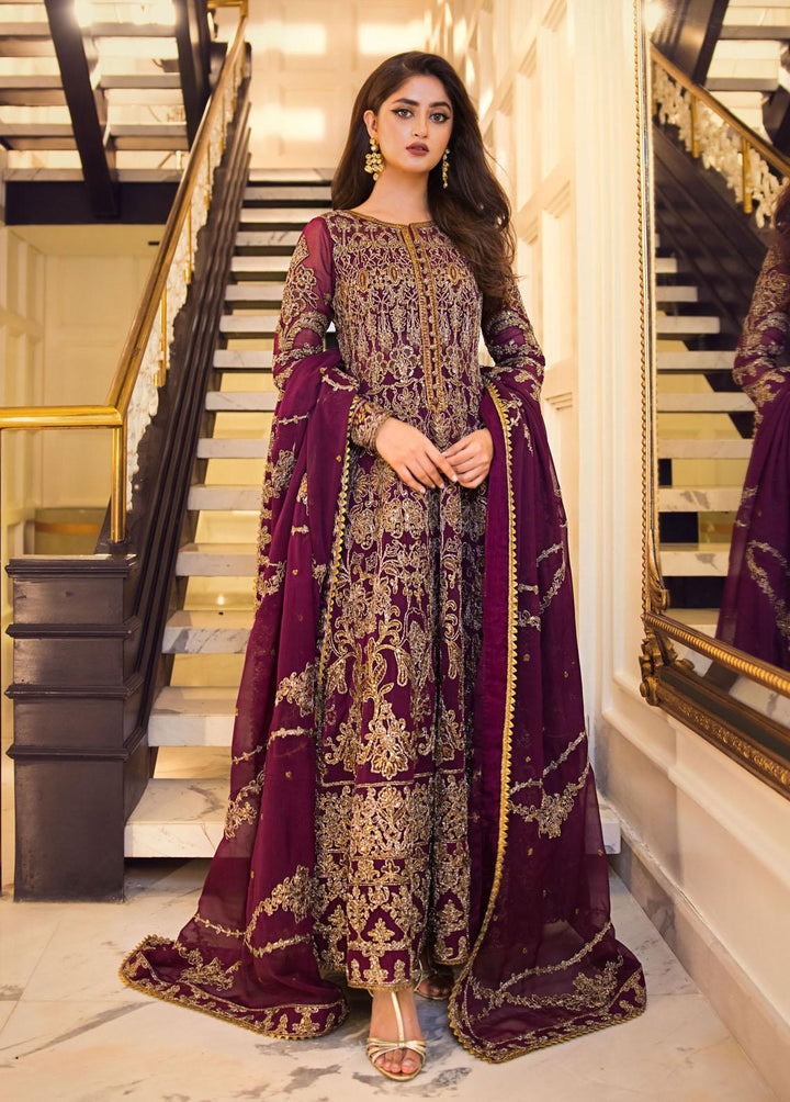 Jaan-e-Ada by Asim Jofa Embroidered  Suits Unstitched 3 Piece AJ22JA AJSE-07 - Luxury Collection
