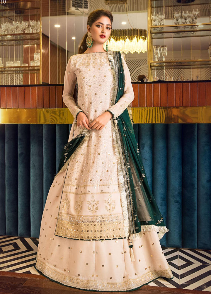 Jaan-e-Ada by Asim Jofa Embroidered  Suits Unstitched 3 Piece AJ22JA AJSE-10 - Luxury Collection