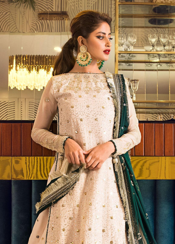 Jaan-e-Ada by Asim Jofa Embroidered  Suits Unstitched 3 Piece AJ22JA AJSE-10 - Luxury Collection