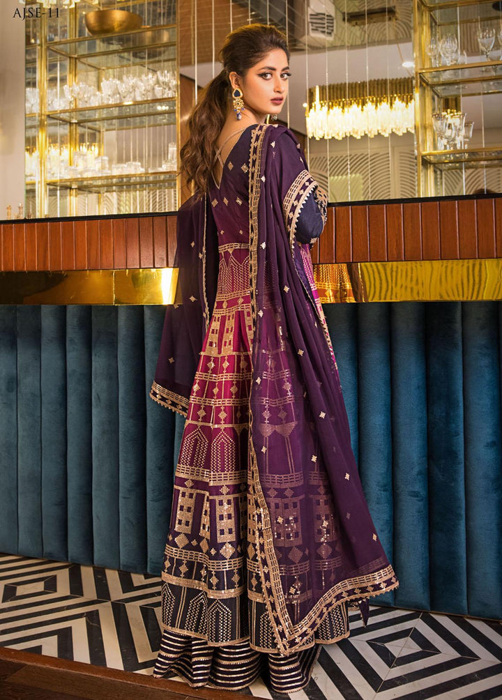 Jaan-e-Ada by Asim Jofa Embroidered  Suits Unstitched 3 Piece AJ22JA AJSE-11 - Luxury Collection