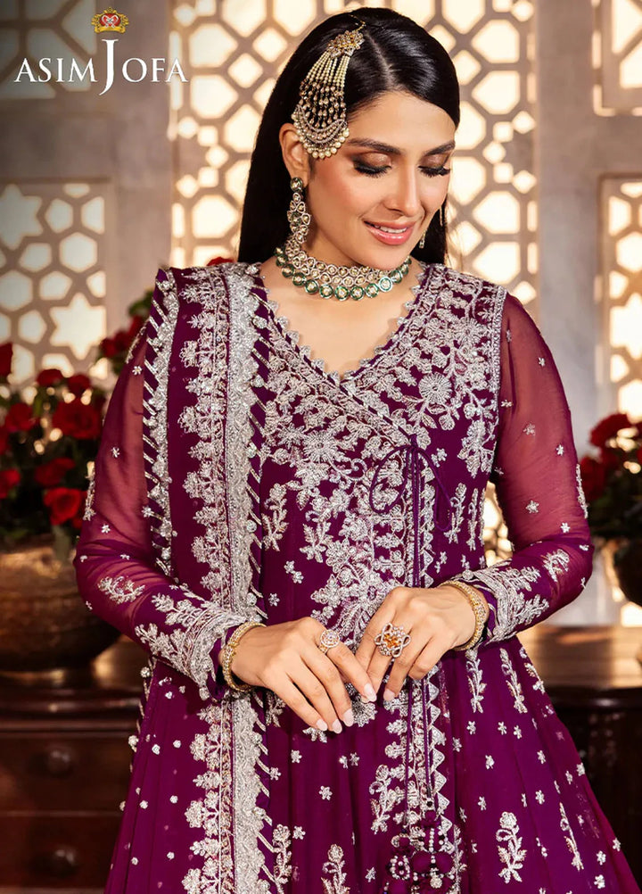Jaan-e-Jahan by Asim Jofa Embroidered Chiffon Suits Unstitched 3 Piece AJ24JJ AJJJ-01 - Formals Collection
