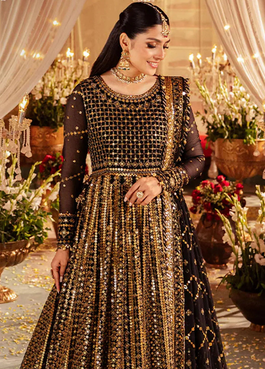 Jaan-e-Jahan by Asim Jofa Embroidered Chiffon Suits Unstitched 3 Piece AJ24JJ AJJJ-03 - Formals Collection