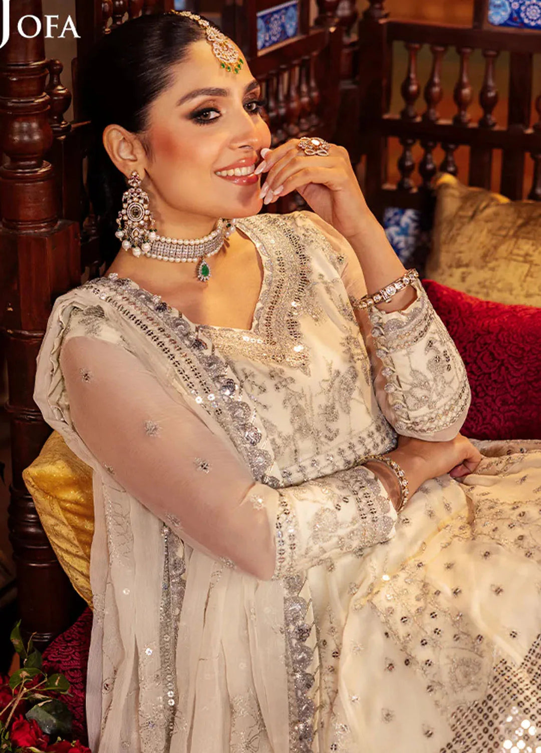 Jaan-e-Jahan by Asim Jofa Embroidered Chiffon Suits Unstitched 3 Piece AJ24JJ AJJJ-04 - Formals Collection