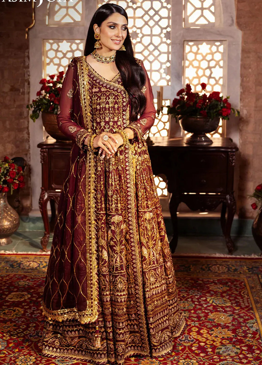 Jaan-e-Jahan by Asim Jofa Embroidered Chiffon Suits Unstitched 3 Piece AJ24JJ AJJJ-06 - Formals Collection