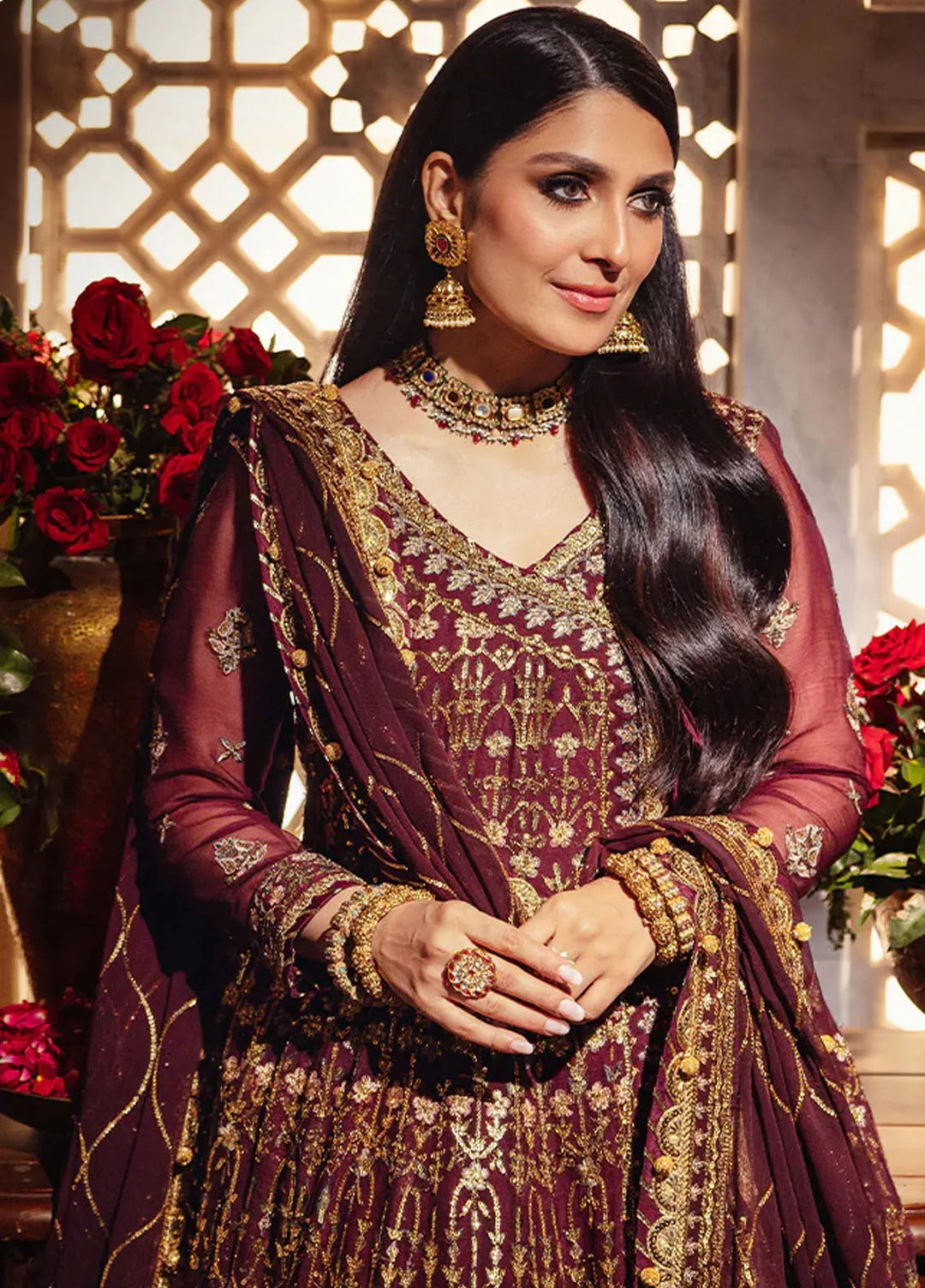Jaan-e-Jahan by Asim Jofa Embroidered Chiffon Suits Unstitched 3 Piece AJ24JJ AJJJ-06 - Formals Collection
