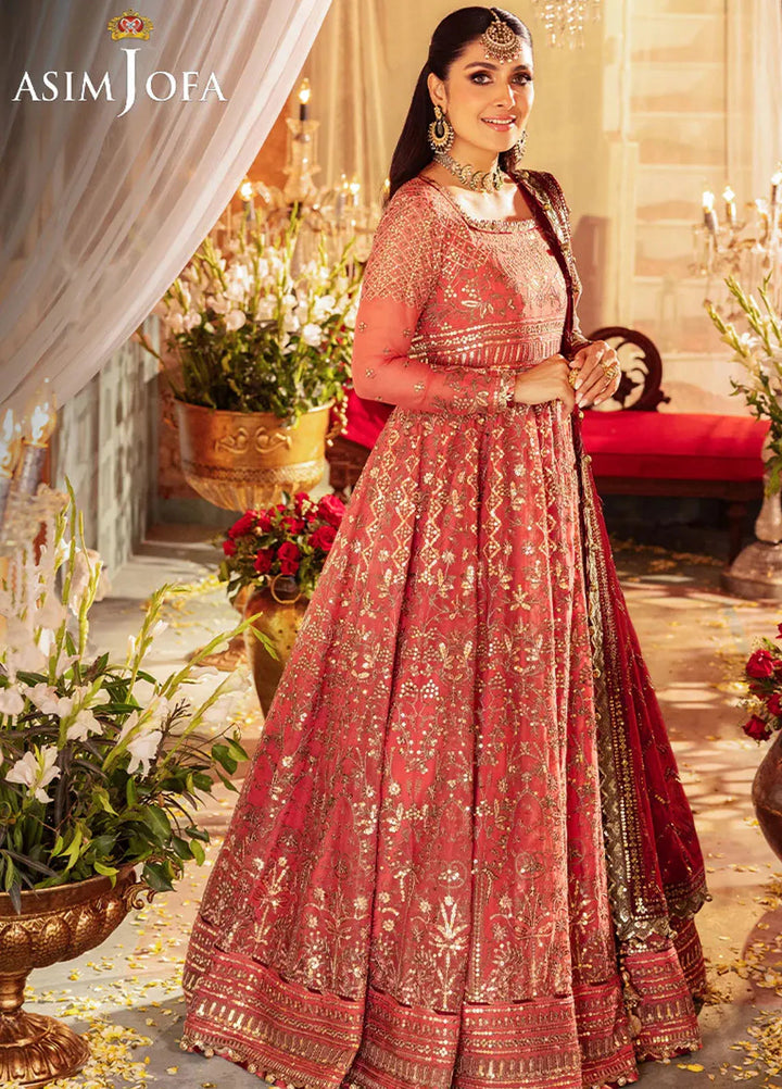 Jaan-e-Jahan by Asim Jofa Embroidered Chiffon Suits Unstitched 3 Piece AJ24JJ AJJJ-07 - Formals Collection