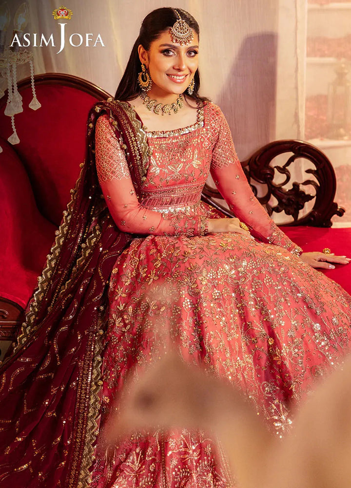 Jaan-e-Jahan by Asim Jofa Embroidered Chiffon Suits Unstitched 3 Piece AJ24JJ AJJJ-07 - Formals Collection