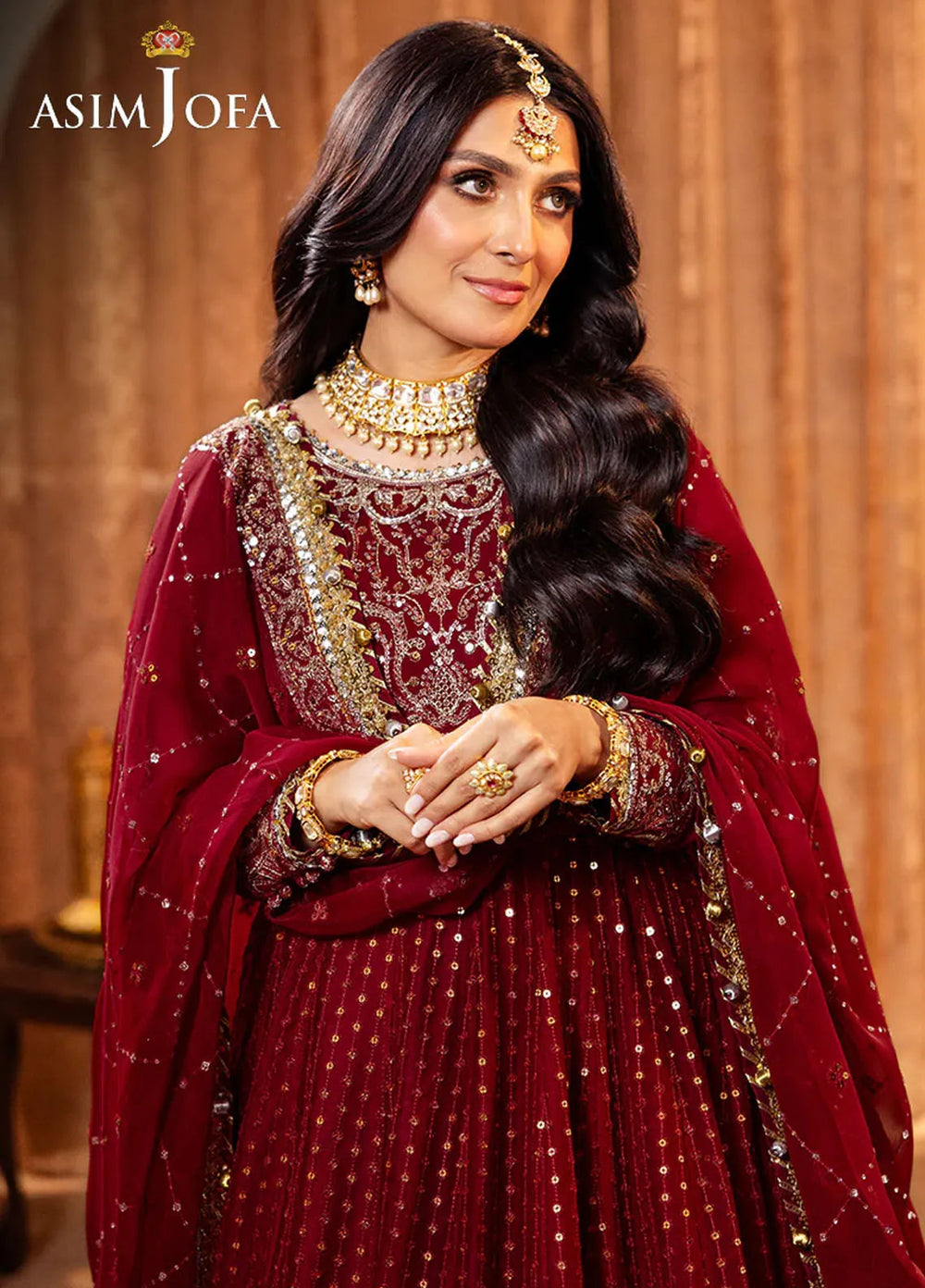 Jaan-e-Jahan by Asim Jofa Embroidered Chiffon Suits Unstitched 3 Piece AJ24JJ AJJJ-08 - Formals Collection