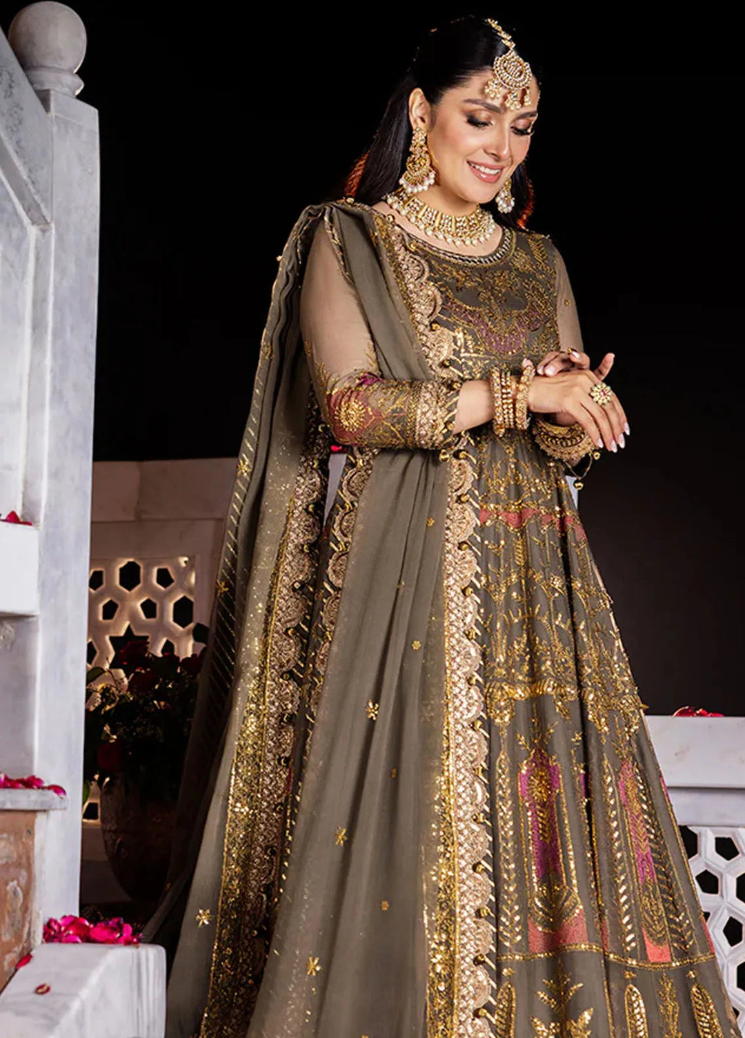 Jaan-e-Jahan by Asim Jofa Embroidered Chiffon Suits Unstitched 3 Piece AJ24JJ AJJJ-10 - Formals Collection
