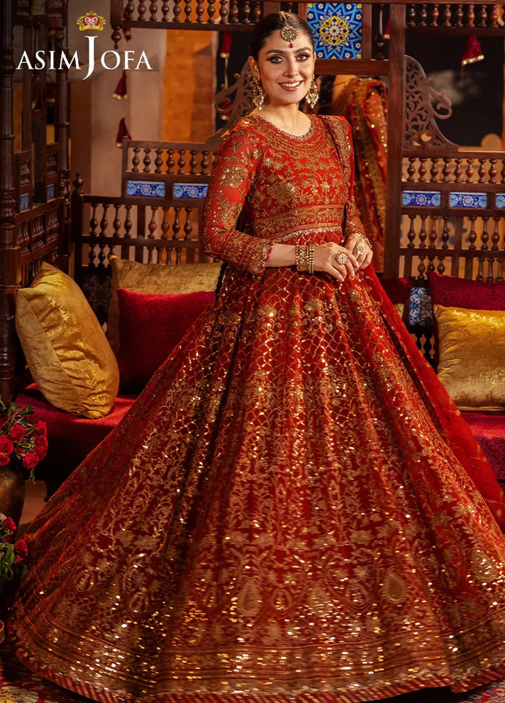 Jaan-e-Jahan by Asim Jofa Embroidered Chiffon Suits Unstitched 3 Piece AJ24JJ AJJJ-11 - Formals Collection