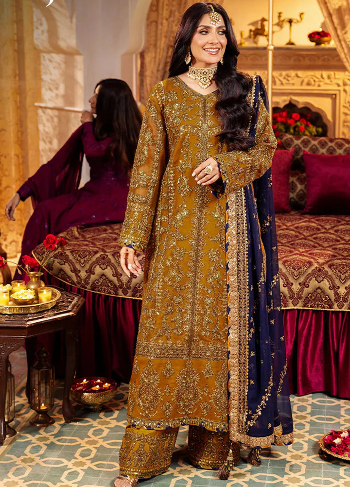 Jaan-e-Jahan by Asim Jofa Embroidered Chiffon Suits Unstitched 3 Piece AJ24JJ AJJJ-12 - Formals Collection