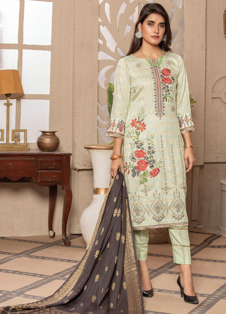 Jacquard Banarsi by MTF Embroidered Jacquard Banarsi Viscose Suits Unstitched 3 Piece MTF21JV D-04 - Winter Collection