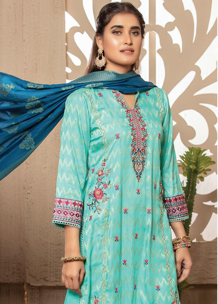 Jacquard Banarsi by MTF Embroidered Jacquard Banarsi Viscose Suits Unstitched 3 Piece MTF21JV D-06 - Winter Collection