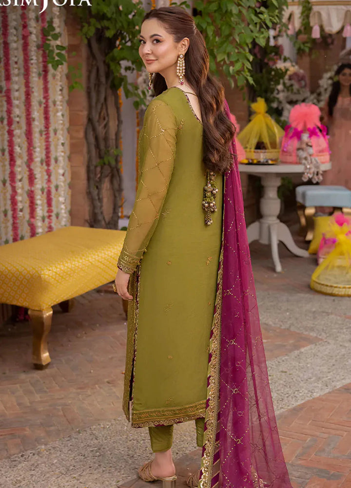 Jag Mag By Asim Jofa Embroidered Chiffon Suit Unstitched 3 Piece AJ24J AJMJ-16 - Festive Collection