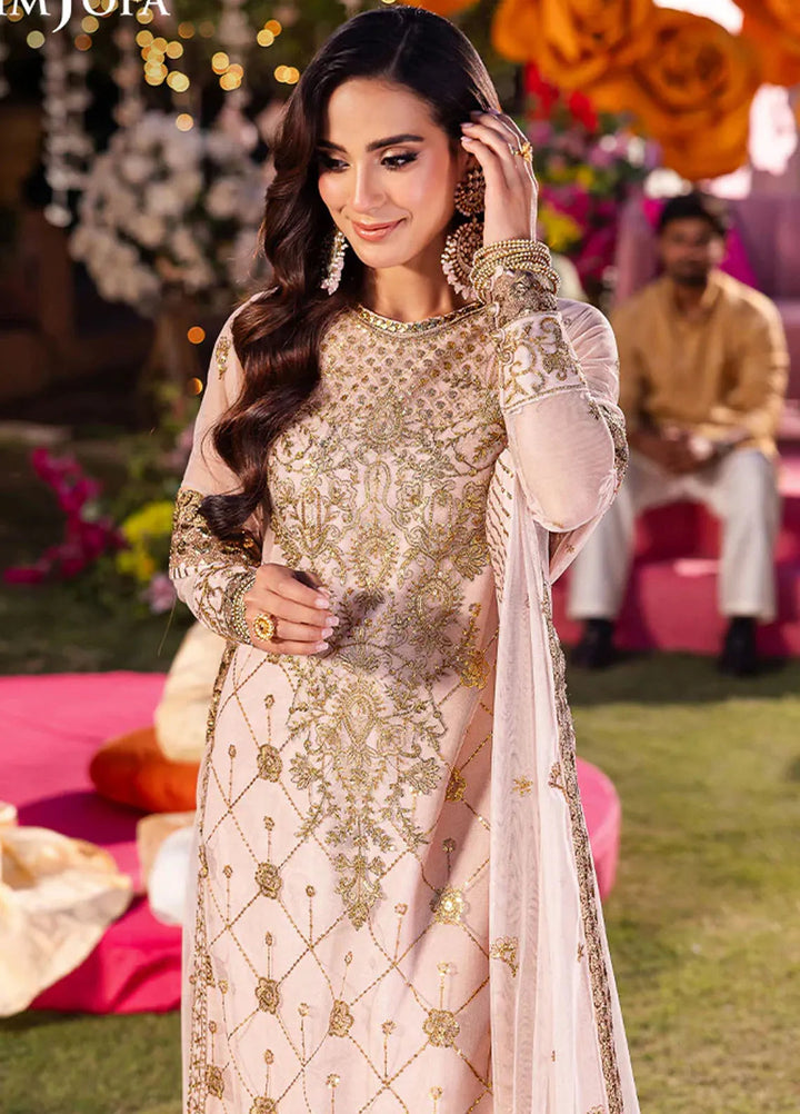 Jag Mag By Asim Jofa Embroidered Net Suit Unstitched 3 Piece AJ24J AJMJ-05 - Festive Collection