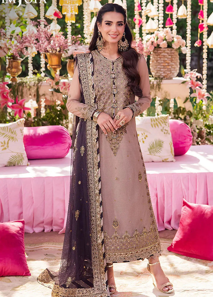 Jag Mag By Asim Jofa Embroidered Net Suit Unstitched 3 Piece AJ24J AJMJ-06 - Festive Collection