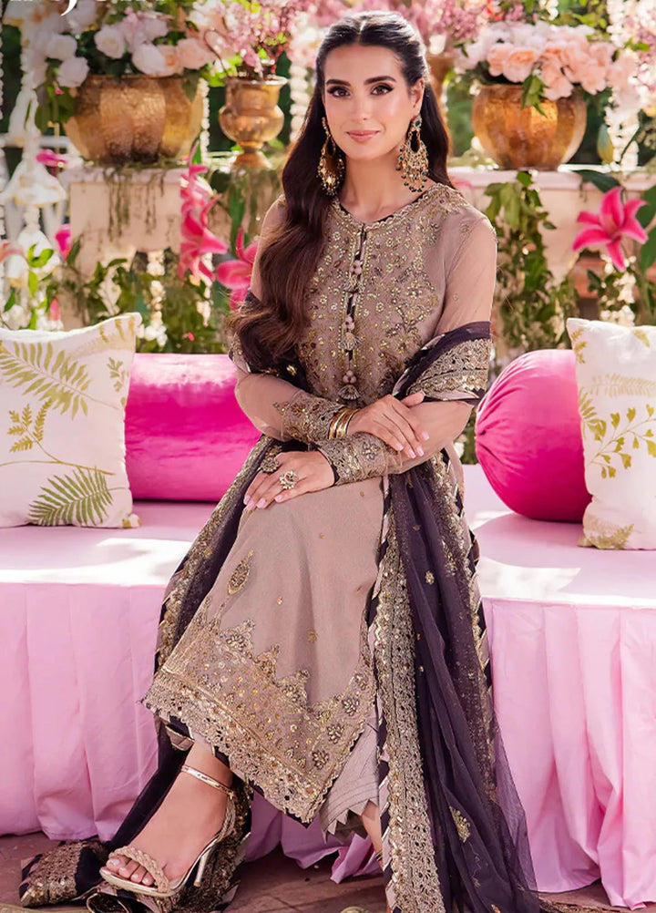 Jag Mag By Asim Jofa Embroidered Net Suit Unstitched 3 Piece AJ24J AJMJ-06 - Festive Collection