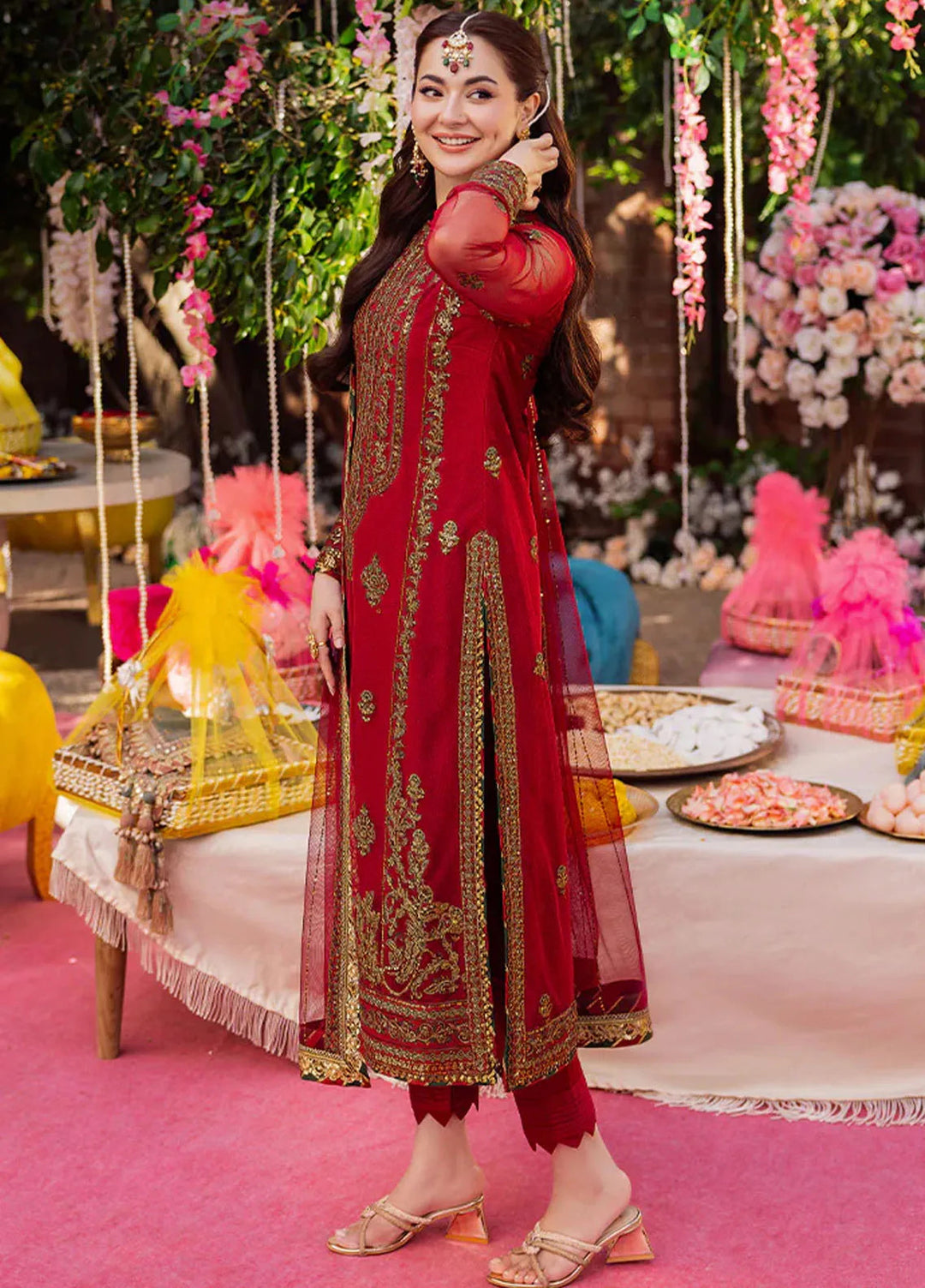 Jag Mag By Asim Jofa Embroidered Net Suit Unstitched 3 Piece AJ24J AJMJ-13 - Festive Collection