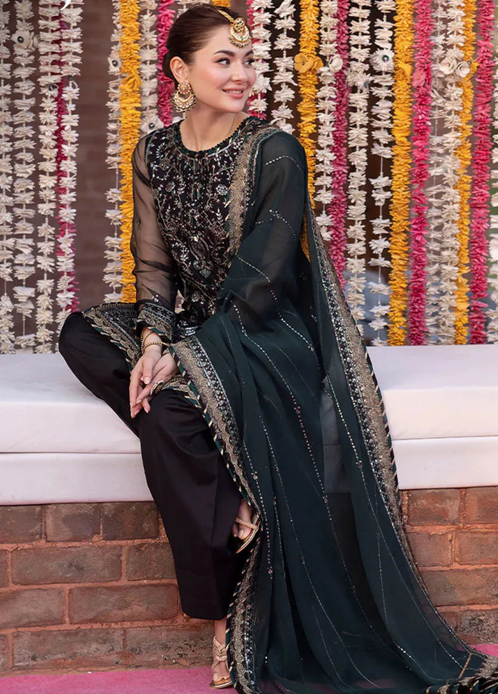Jag Mag By Asim Jofa Embroidered Organza Suit Unstitched 3 Piece AJ24J AJMJ-12 - Festive Collection