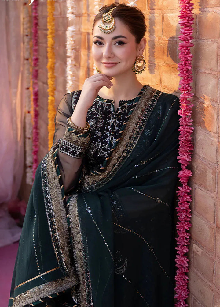 Jag Mag By Asim Jofa Embroidered Organza Suit Unstitched 3 Piece AJ24J AJMJ-12 - Festive Collection