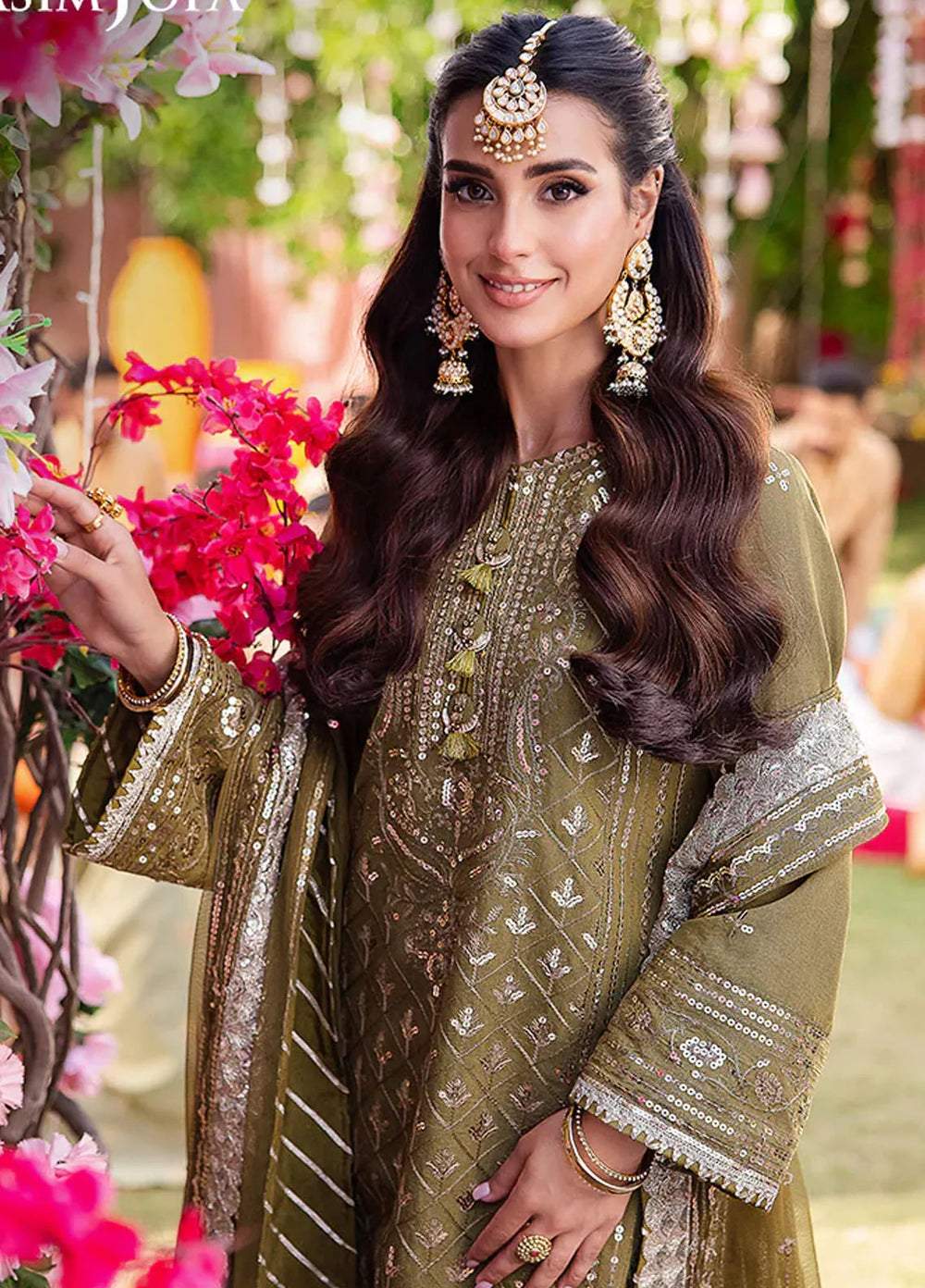 Jag Mag By Asim Jofa Embroidered Paper Cotton Suit Unstitched 3 Piece AJ24J AJMJ-30 - Festive Collection