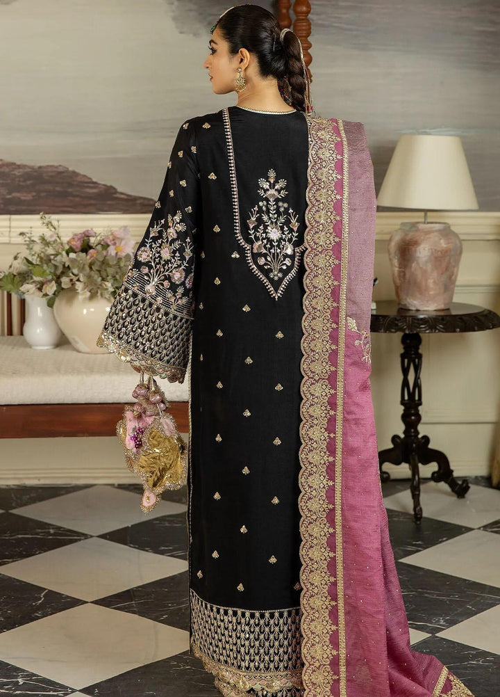 Jahaan Ara By Serene Premium Embroidered Raw Silk Suits Unstitched 3 Piece SP23JA SRS-08 Inaayat - Luxury Collection