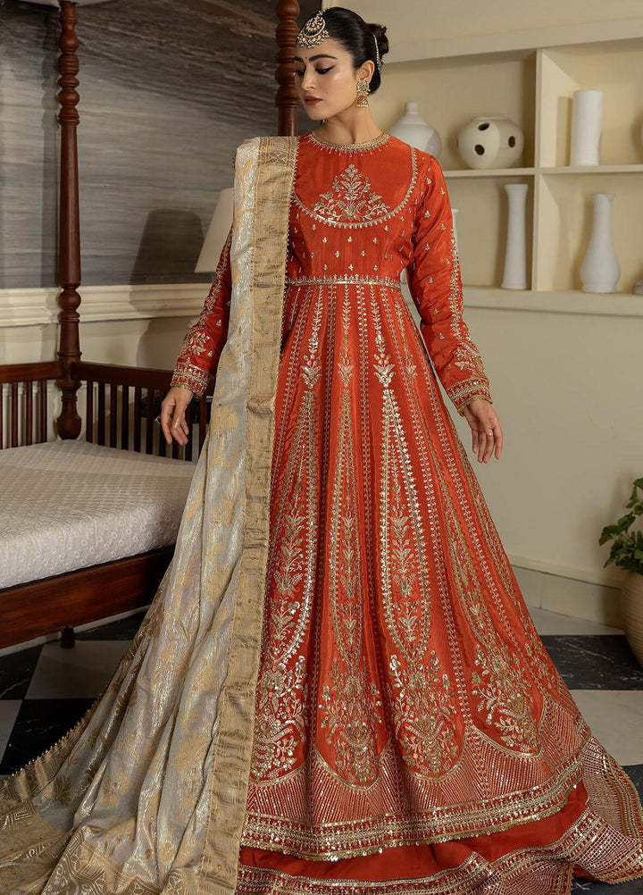 Jahaan Ara By Serene Premium Embroidered Raw Silk Suits Unstitched 3 Piece SP23JA SRS-10 Gauhar - Luxury Collection
