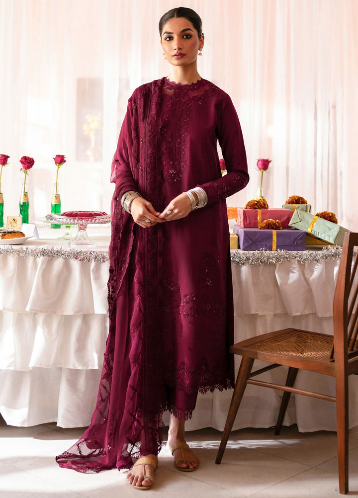 Jahaan by Seran Embroidered Lawn Suits Unstitched 3 Piece SRN24J D-02 Shazeen - Summer Collection