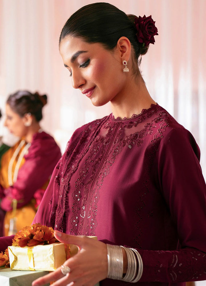 Jahaan by Seran Embroidered Lawn Suits Unstitched 3 Piece SRN24J D-02 Shazeen - Summer Collection